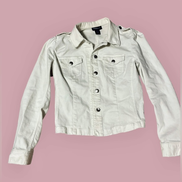 Express white jean jacket size medium. Great condition - Picture 6 of 12